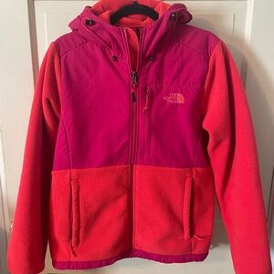 The North Face Pink and Red Fleece Jacket